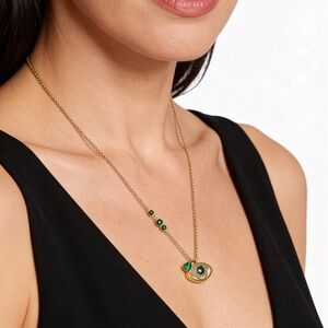 Pave Evil Eye Pendant Necklace